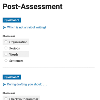 Post Assessment