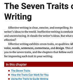 The Traits of Writing