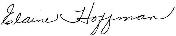 Signature Elaine Hoffman