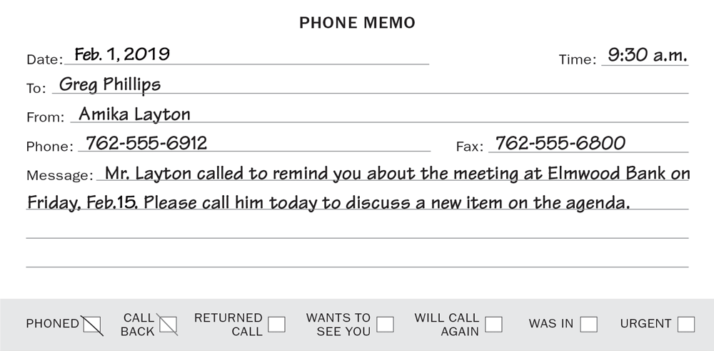 Phone Memo