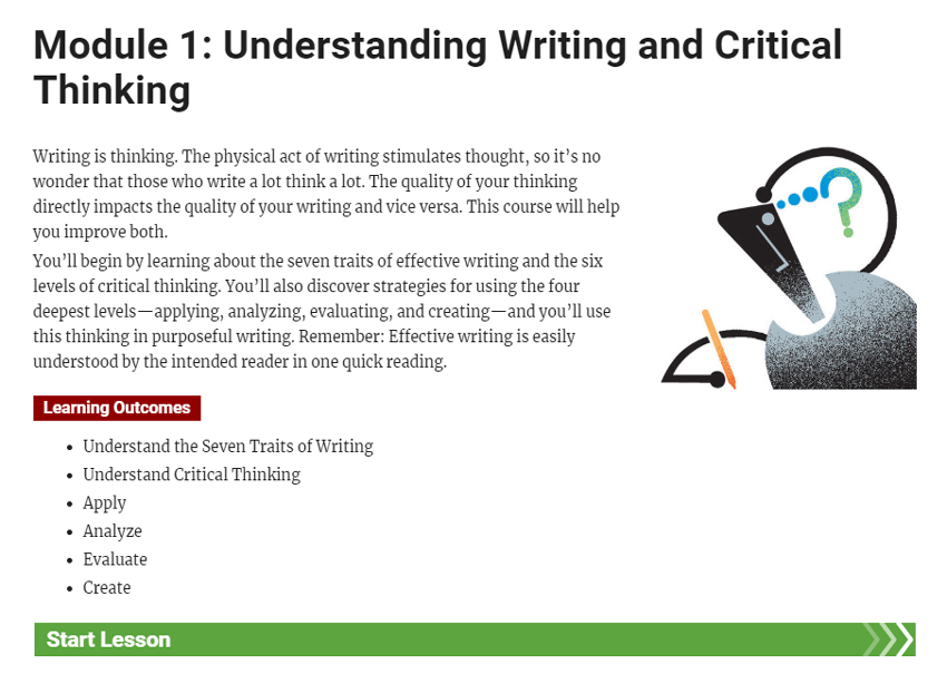 Clear Writing Through Critical Thinking