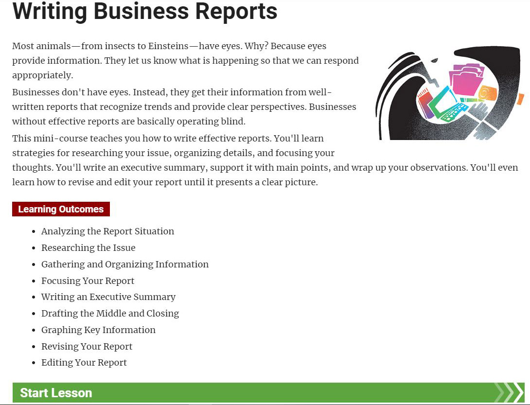 Writing Business Reports - Facilitator License